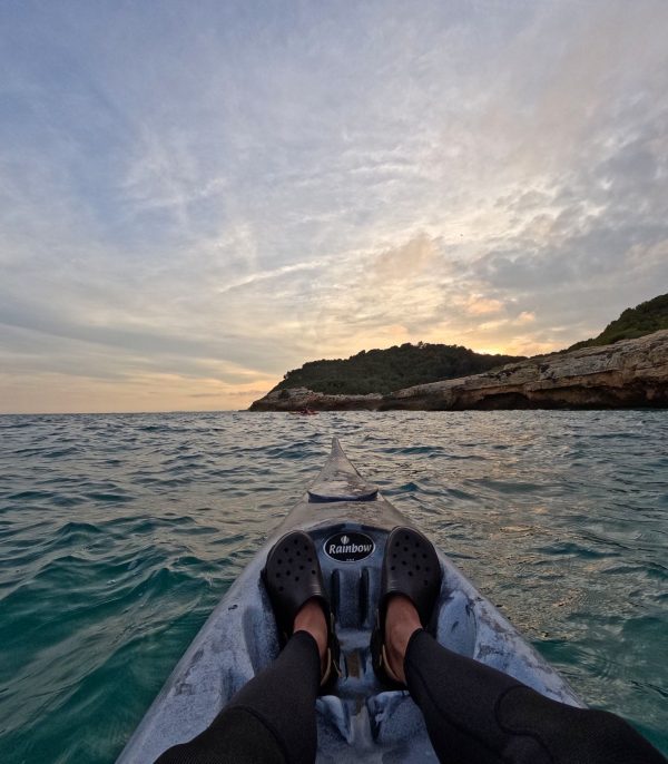 Kayak sunset Tamarit costa daurada