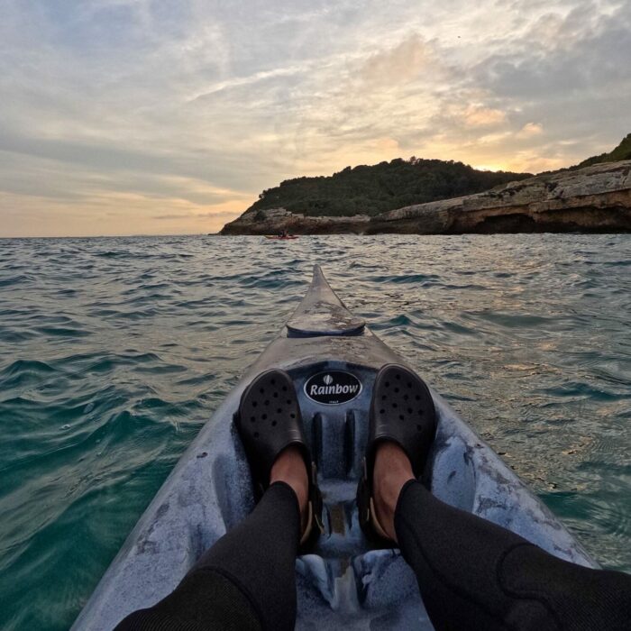 Kayak sunset Tamarit costa daurada