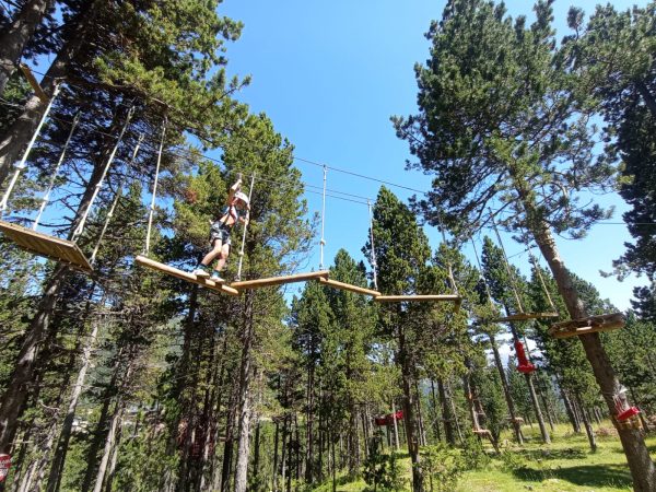 Acrobatic adventure park in Port del Comte