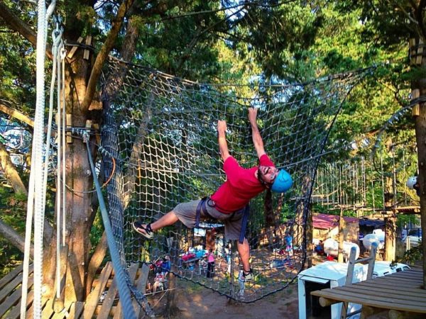 Acrobatic adventure park in Port del Comte