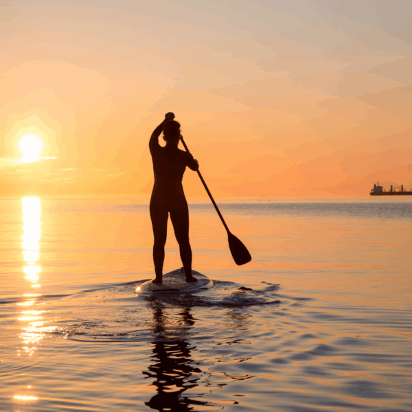 paddleboarding paddle surf sup sunset costa daurada