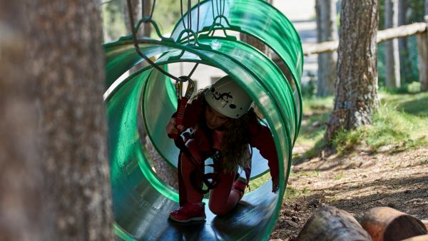 Acrobatic adventure park in Port del Comte