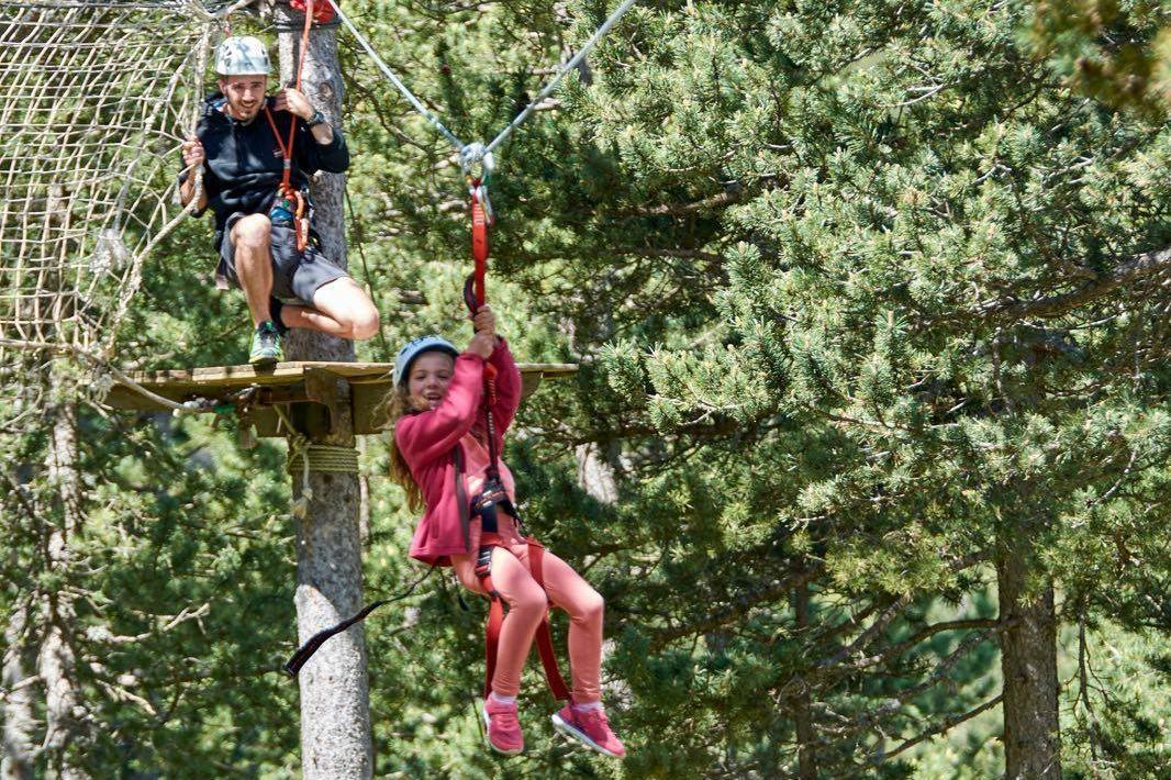 Parque acrobático de aventura en Port del Comte