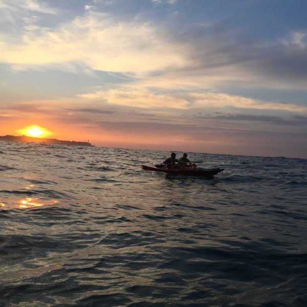 Ruta guiada salida del sol en kayak