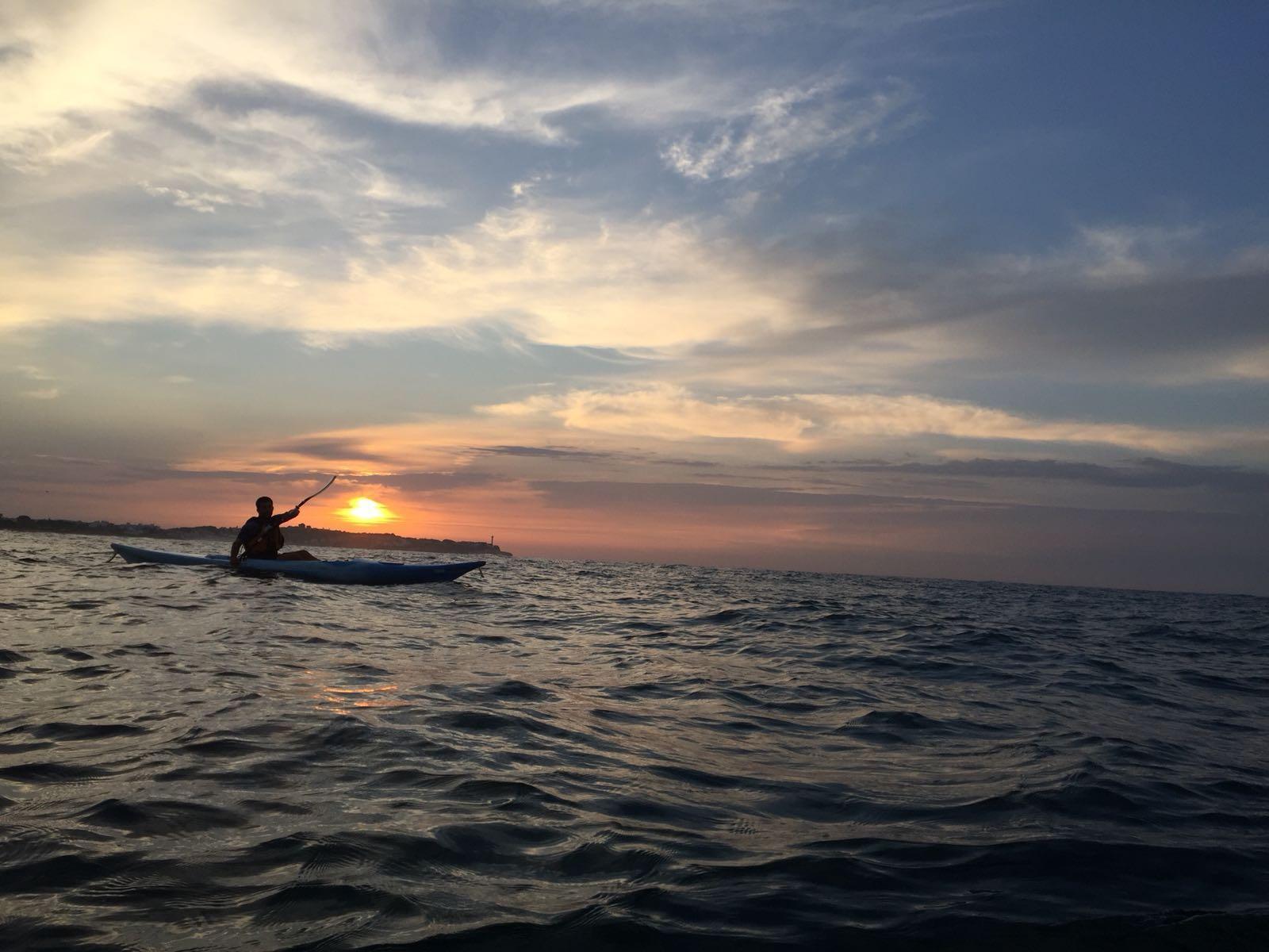 Guided sunrise kayak tour