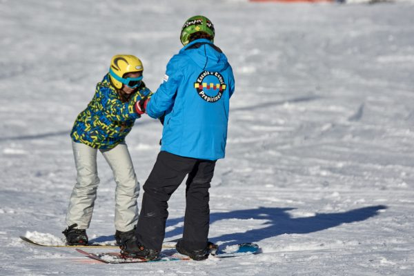 Clase particular de snowboard en Port del Comte