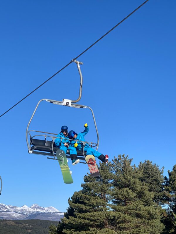 monitores de snowboard en la molina