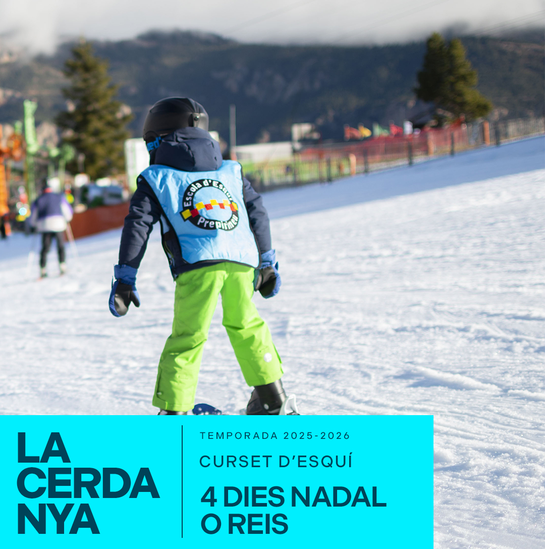 4-day ski course during Christmas or Kings (Epiphany) in La Molina