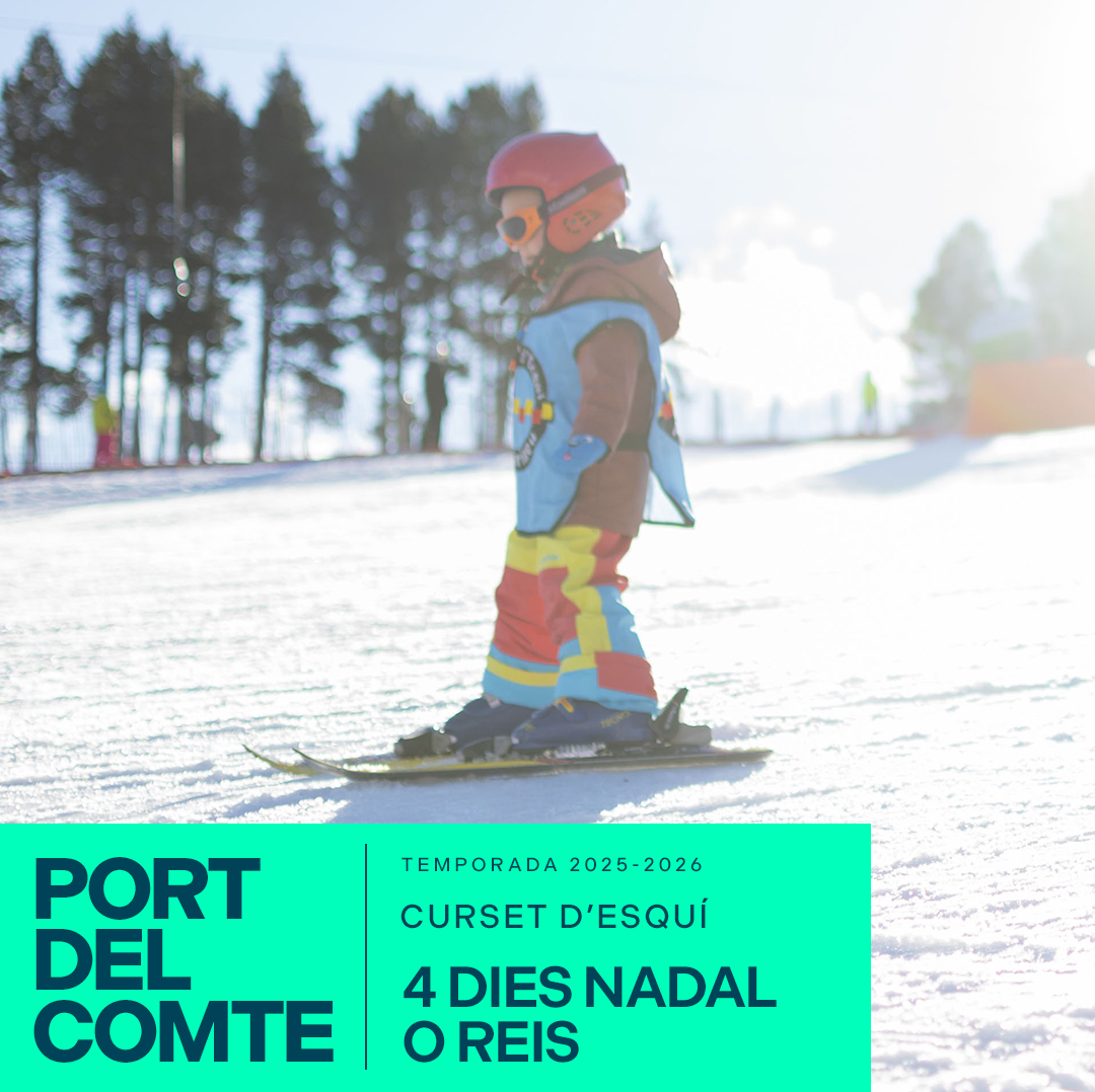 4-day ski course during Christmas or Kings (Epiphany) in Port del Comte